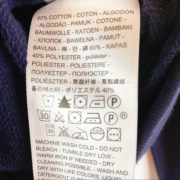 NEW Levi’s Navy Dolman Sweatshirt XS - Picture 8 of 8